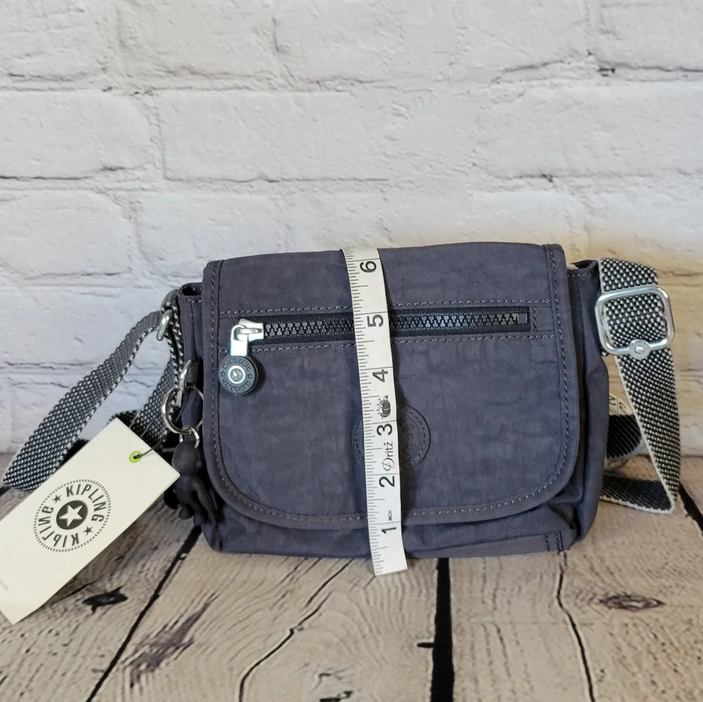 Kipling Sabian Crossbody Mini Bag, Night Grey, Handbag - Picture 6 of 8